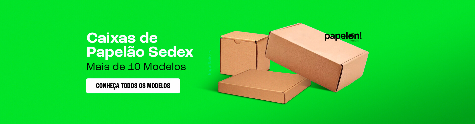 Caixas de Papelão Sedex com diversos tamanhos